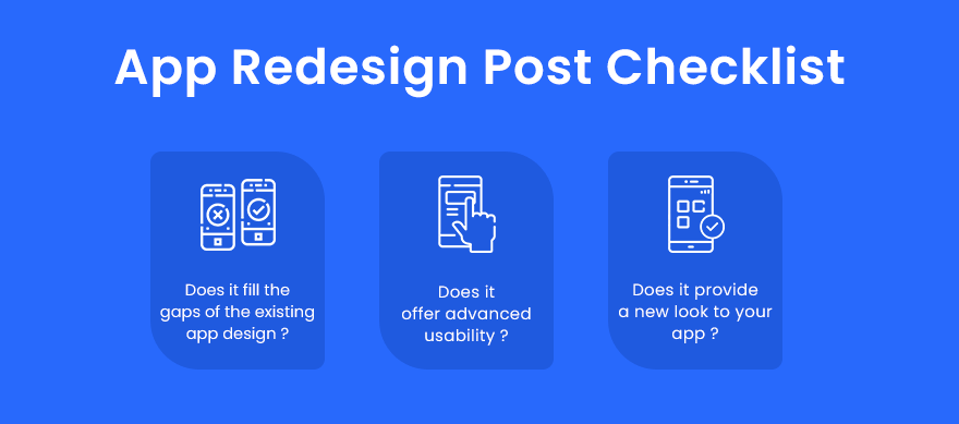 App Redesign Post Checklist