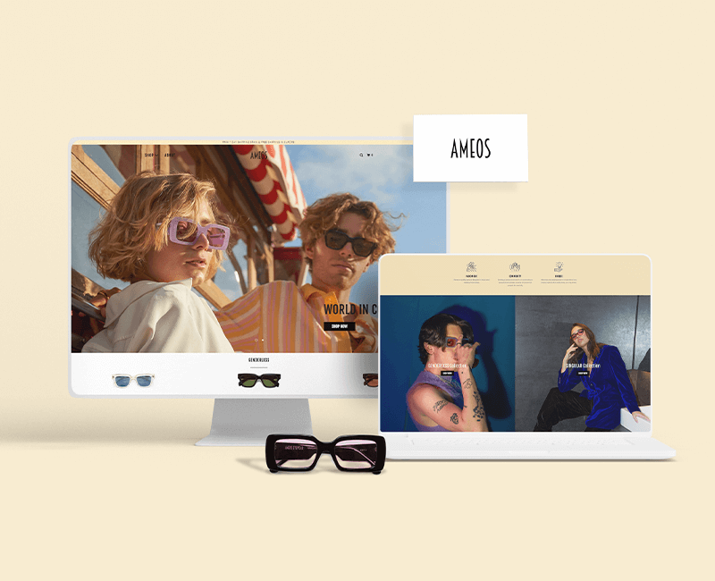 Ameos Eyewear – Shopify based eCommerce Store