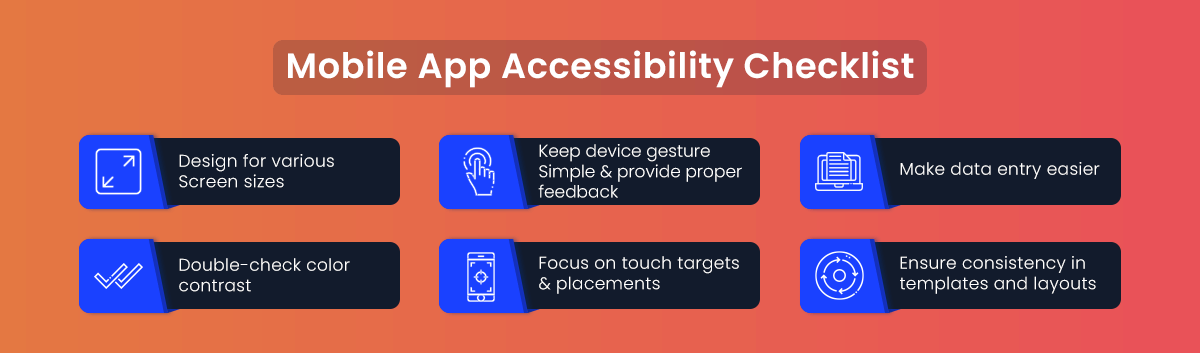 Mobile App Accessibility Checklist
