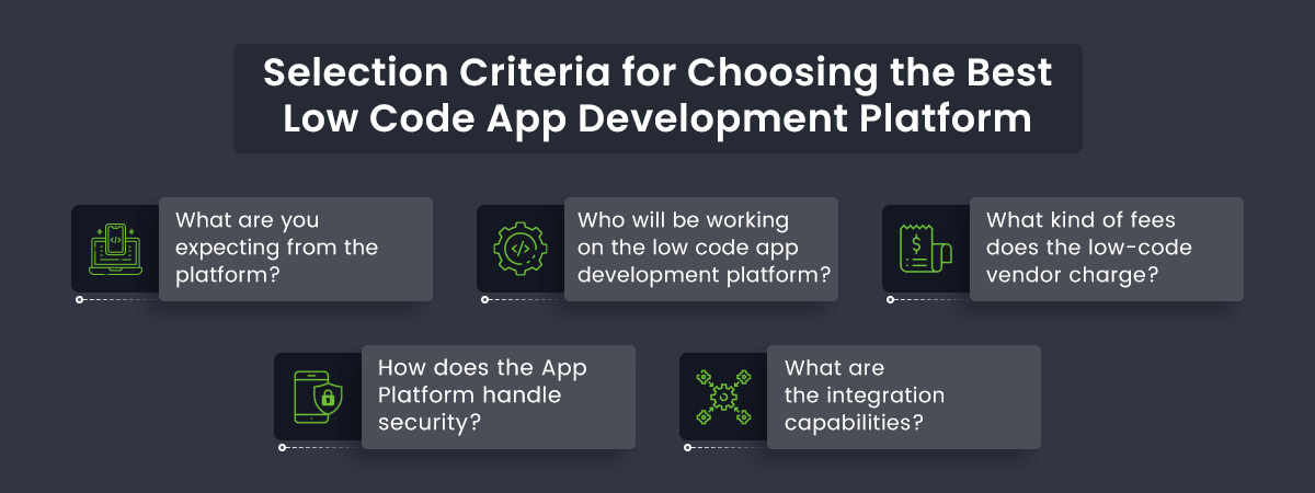 Selection Criteria for Choosing the Best Low Code App Development