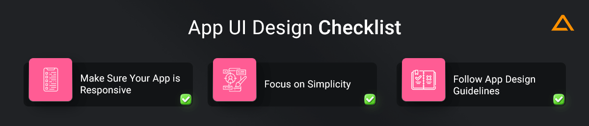 App UI Design Checklist