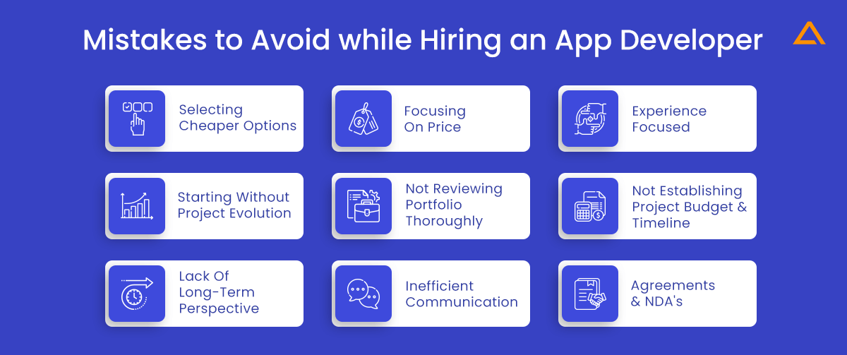 Mistakes to avoid while hiring an app developer
