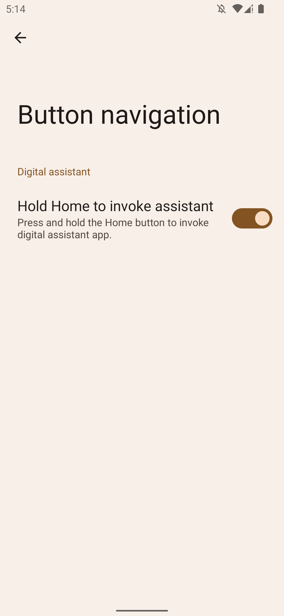 Google Assistant Home Button Toggle