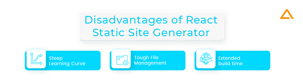 Disadvantages of React Static Site Generator