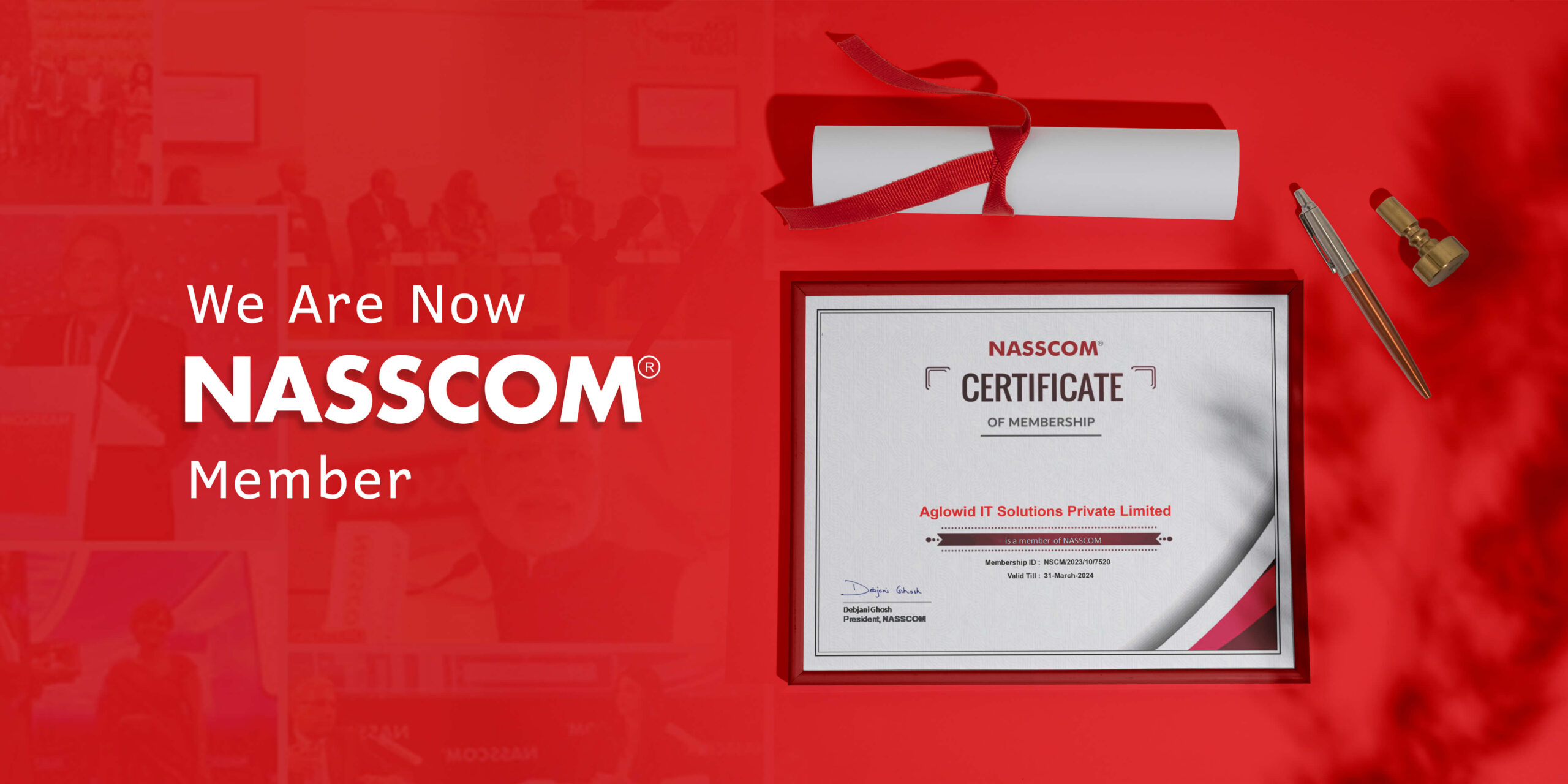 Aglowid IT Solutions – an established IT company in India – is now an NASSCOM Certified Member