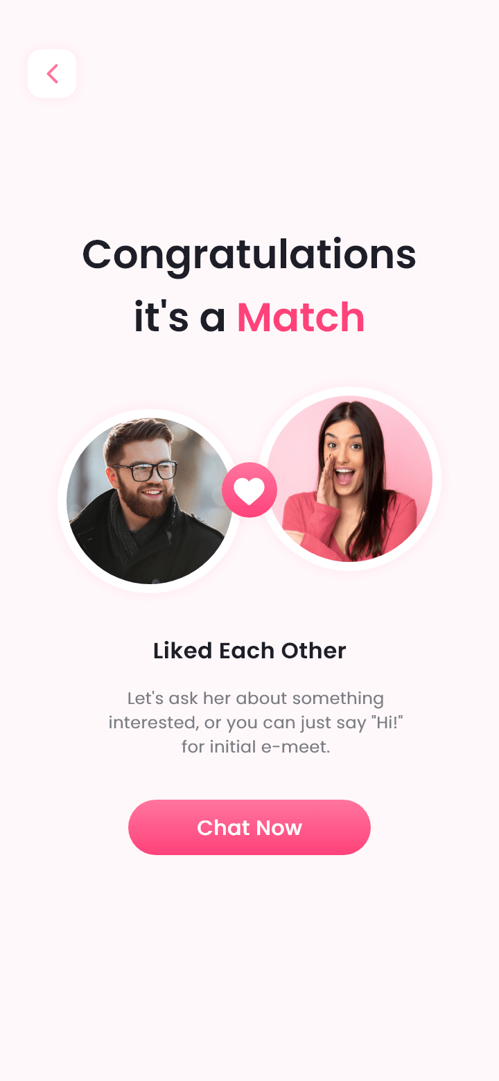 Dating App Profile Matched