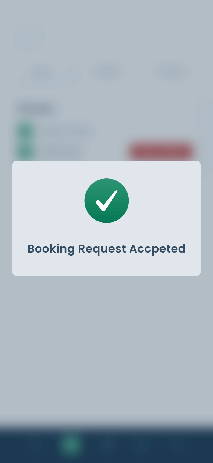 Home Service App Booking Request Accepted