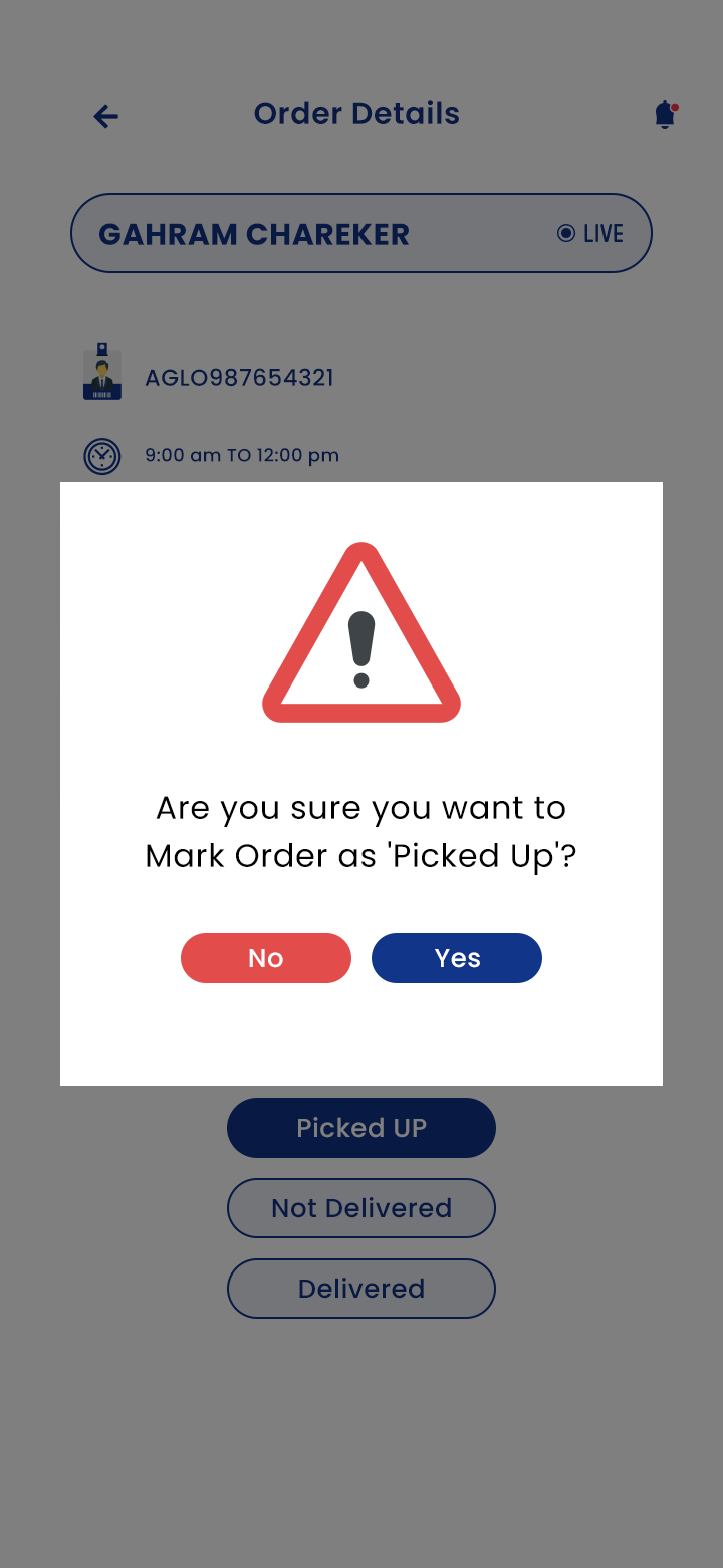 Order detail mark