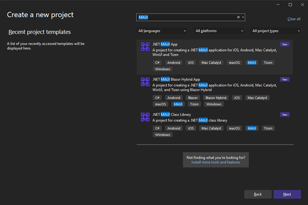 .NET MAUI project