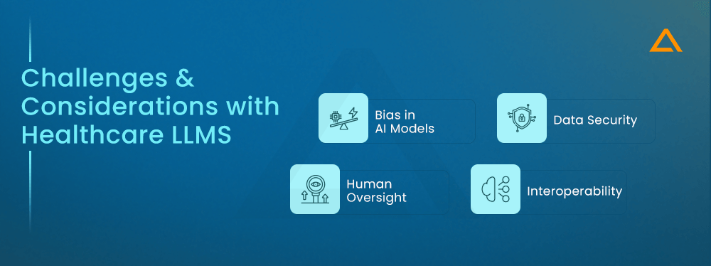 Challenges and Considerations with Healthcare LLMS